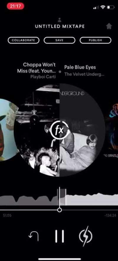 Extremely cursed transition