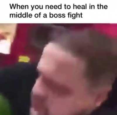 Me when I run out of healing pots