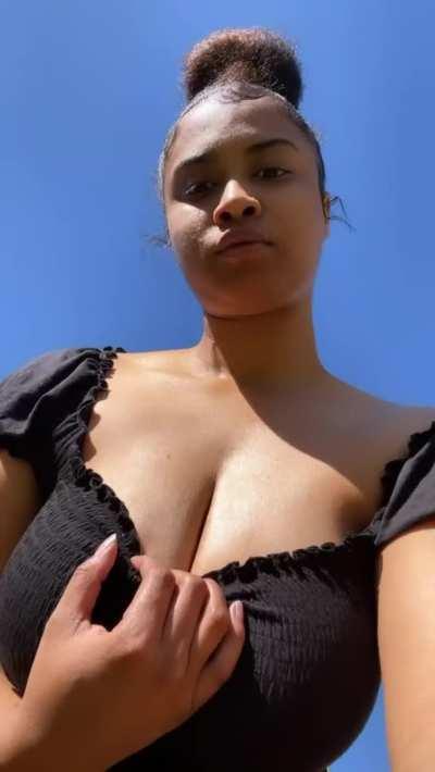 On a picnic kid of nervous