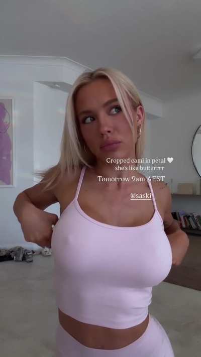 ‘Cropped cami in petal’ | IG May 2025