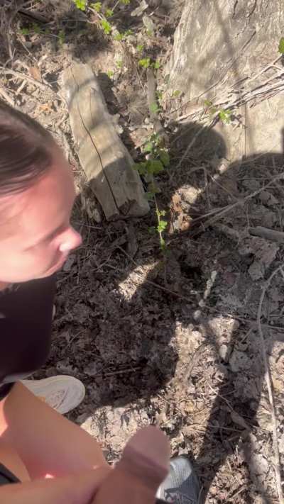 Staying hydrated on my trail run
