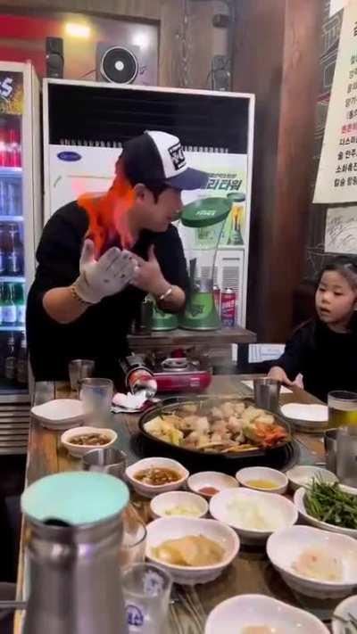 Dragon chef.. kids: don't try to do this at home