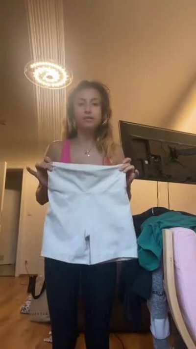 she realizes what an effect her boobs have