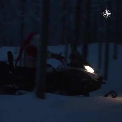 Merry Christmas from NATO! (Imagine the conversation after this, commander: 