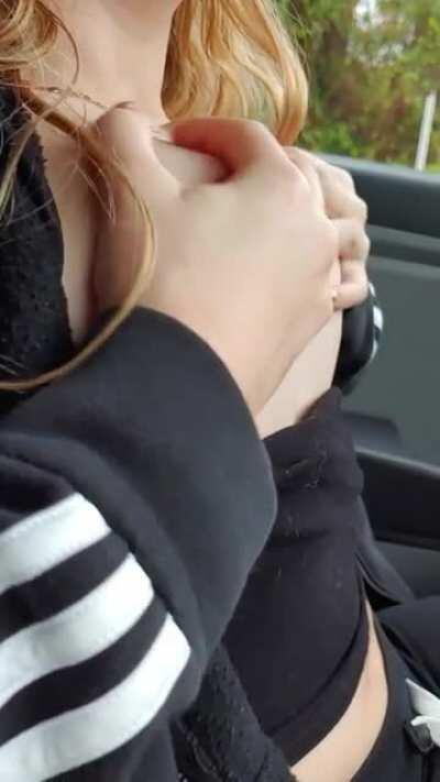 [Gif] My tits were made for popping out of tops... And sucking