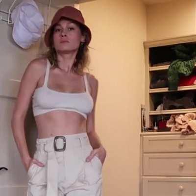 Brie Larson bouncing tits