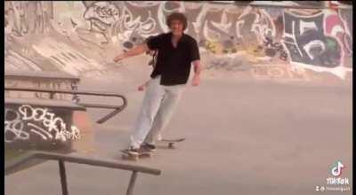 doesn't seem like his kid but, got the dad reflexes!