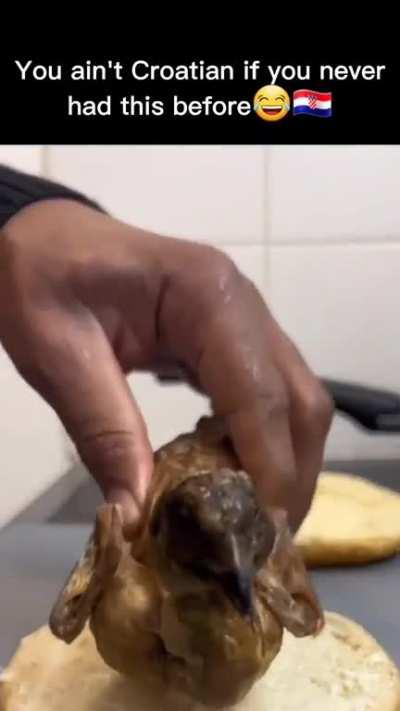 Average Croatian meal and skincolor