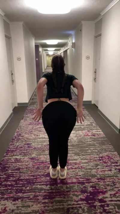 What would you do if you saw me doing this in your hallway?