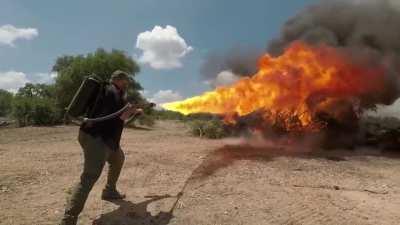 Difference between Elon Musk's Not A Flamethrower and a flamethrower