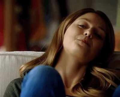 Melissa Benoist putting on some porn to watch after a long day of work