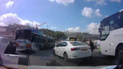 Palestinian open fire on a crowded bus stop, killing five