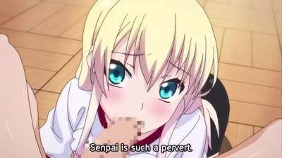 Drinking Senpai's Cum