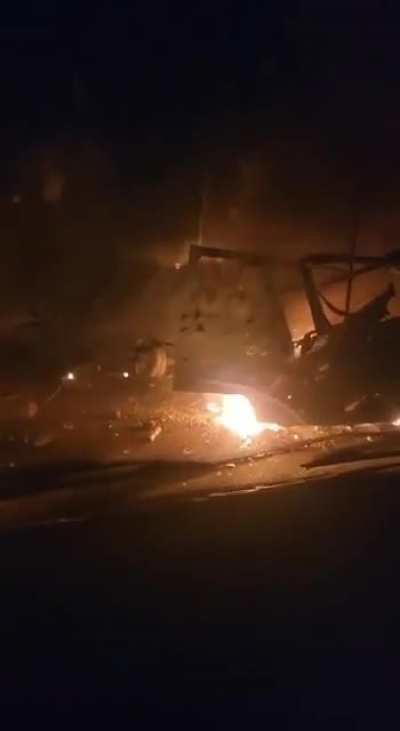 Two Russian war tourists drove over a mine. 