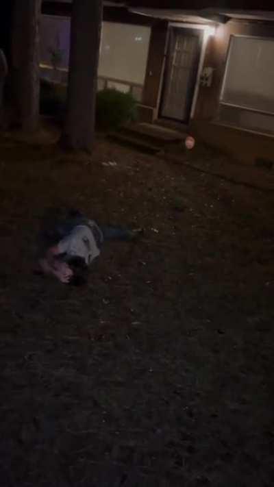 I believe he was shocked that he hit him so hard 😂 (OC)