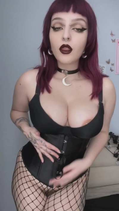 Classy goth girl is here