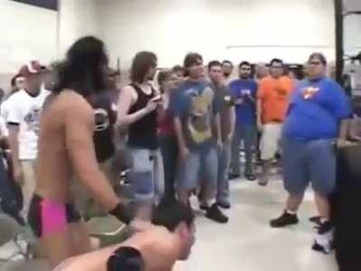 HMF while I become a wrestling prop