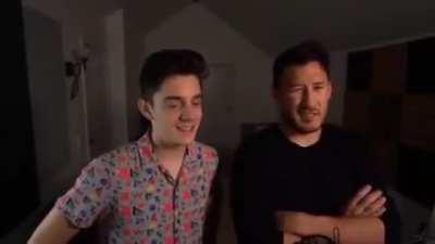 Markiplier is shown 2 girls 1 cup