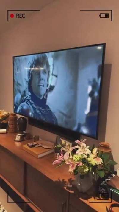 Nina ig story relaxing night with some GoT