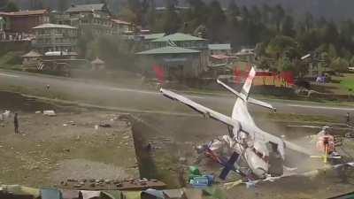 Plane crash at Lukla airport Nepal