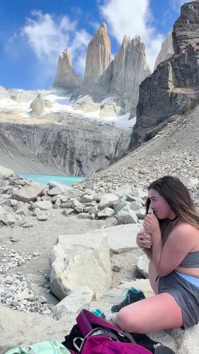 The reward of a mountain trekking is the view (and the stinky feet)🤭
