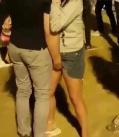 Fingered at music concert