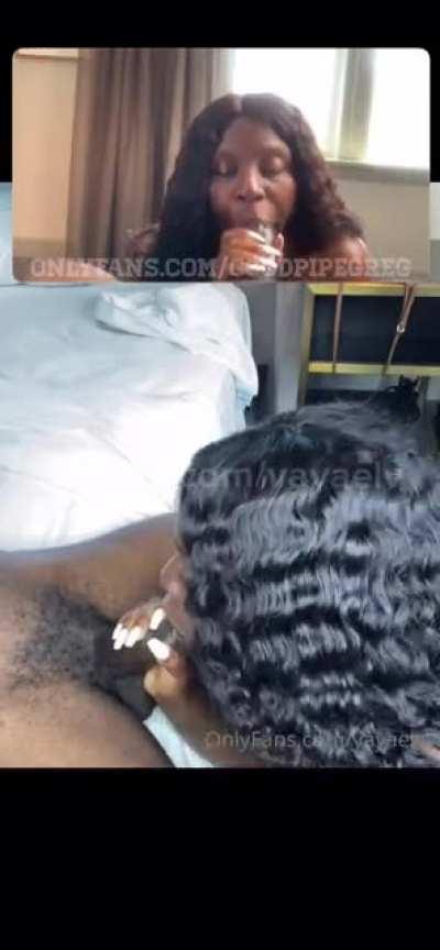 2 views of the blowjob