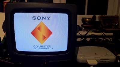 Turning on a PS1 to hear that sweet sweet sound through a crt tv.