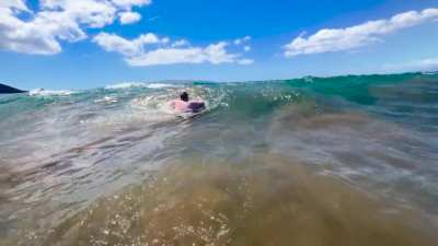 First ocean swim in Maui 