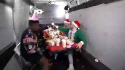 How my boxes are doing while I take the cargo to the warehouse.