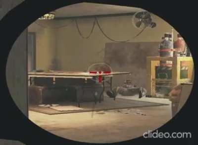 Did even a single bullet connect? (at x0.12 speed)