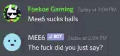 MEE6, gainer of sentience, the doom of haters