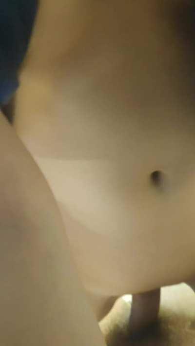 [19f] I tried riding dick for the first time, but I'm so tight it kept slipping out...