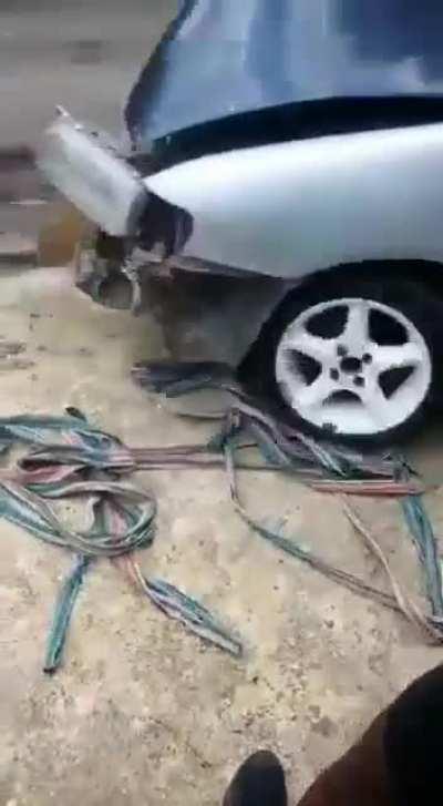 To pull out a stuck car