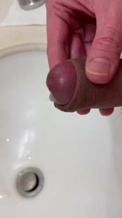 Virgin cock bursting out of control