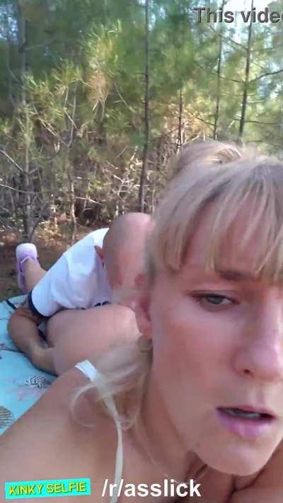 Kinky Selfie - Outdoor Ass Licking