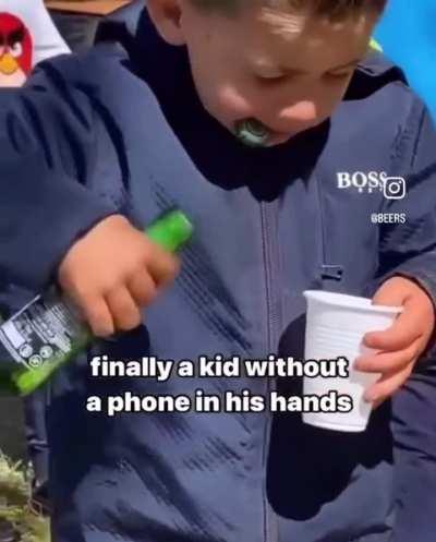 Not a phone in sight, just kids living in the moment.