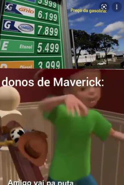 o preço é antigo também, hoje tá pior.