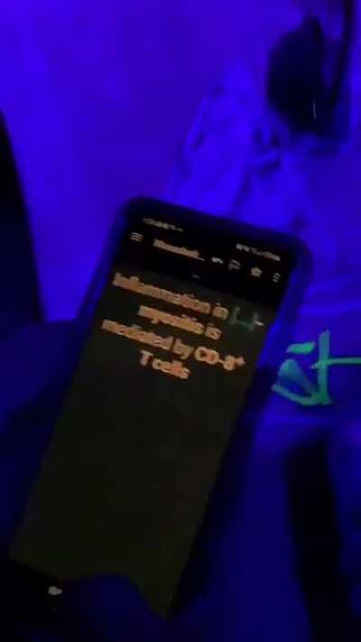 This dude's doing Anki in the club???