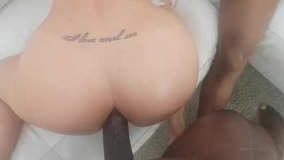 Those horny bulls can't get enough of Kristy Black's round ass and iconic 