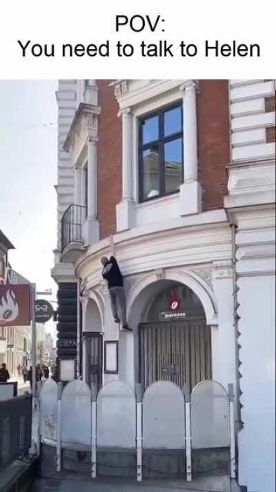 Why she can't just go downstairs??