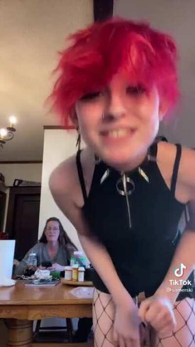 The mom looks done with life atp