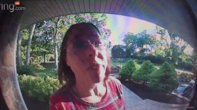 Entitled Doordash employee thinks her $8 tip is much too low. Ends up storming off.