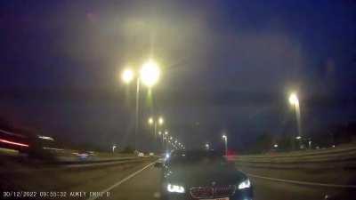 Dude suddenly realises he has to poop or something.