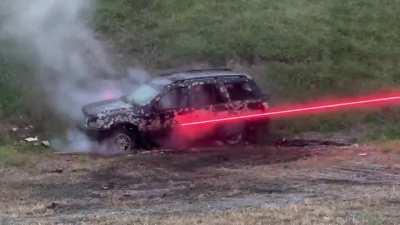 The M134 Mini Gun with tracers looks like a sci-fi weapon