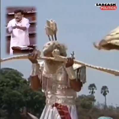 Hanuman ji is not sure now if he got Sanjivani. 😜