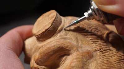 I carved this Hellboy pipe for Ron Perlman. Work in progress.