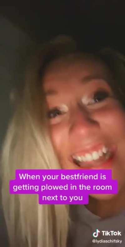 Best friend getting her cheeks clapped in the next room 😂 wonder what’s next?❄️🐰🤴🏾