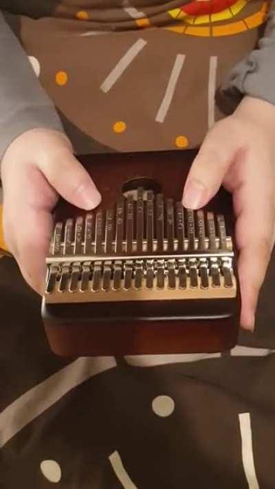 Learning how to play the Kalimba. Here’s a cover of Elegy for the Ring