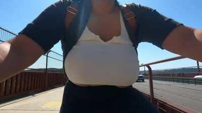 The best view of Twin Peaks is [f]rom the Golden Gate Bridge (OC) 🌉